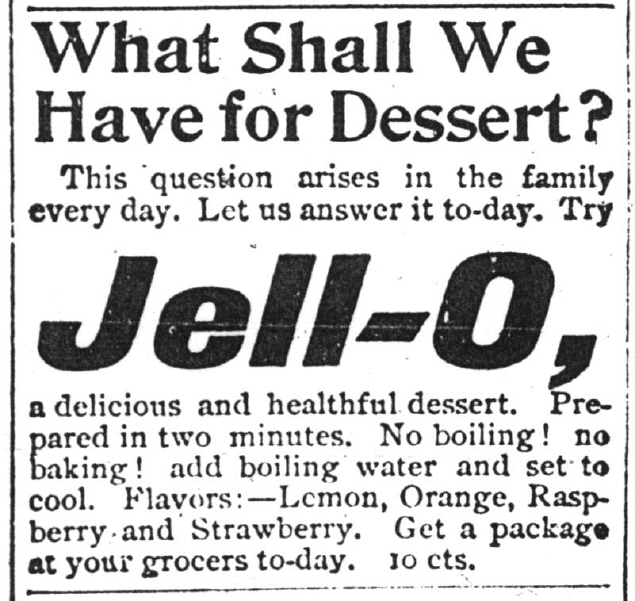 Jell-O Ad 1890